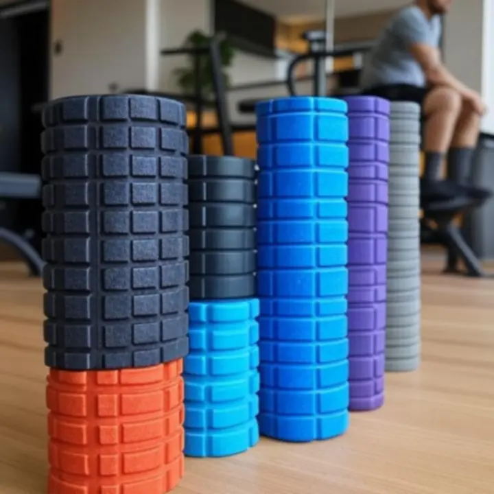 Wałki do masażu mięśni w różnych kolorach